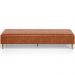 Kit 02 Puffs Decorativo Sala de Estar Bali W01 Pés Palito 190x60cm Couríssimo Camel - Lyam Decor