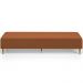 Kit 02 Puffs Decorativo Sala de Estar Bali W01 Pés Palito 210x60cm Bouclê Terracota - Lyam Decor