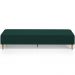 Kit 02 Puffs Decorativo Sala de Estar Bali W01 Pés Palito 210x60cm Bouclê Verde - Lyam Decor