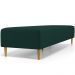 Kit 02 Puffs Decorativo Sala de Estar Bali W01 Pés Palito 210x60cm Bouclê Verde - Lyam Decor