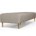 Kit 02 Puffs Decorativo Sala de Estar Bali W01 Pés Palito 210x60cm Linho Bege - Lyam Decor