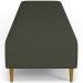 Kit 02 Puffs Decorativo Sala de Estar Bali W01 Pés Palito 210x60cm Linho Verde Musgo - Lyam Decor