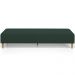 Kit 02 Puffs Decorativo Sala de Estar Bali W01 Pés Palito 210x60cm Suede Verde Musgo - Lyam Decor