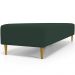 Kit 02 Puffs Decorativo Sala de Estar Bali W01 Pés Palito 210x60cm Suede Verde Musgo - Lyam Decor