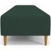 Kit 02 Puffs Decorativo Sala de Estar Bali W01 Pés Palito 210x60cm Suede Verde Musgo - Lyam Decor