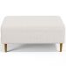 Kit 02 Puffs Decorativo Sala de Estar Cléo Pés Palito 90 cm W01 Bouclê Cru - Lyam