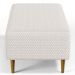 Kit 02 Puffs Decorativo Sala de Estar Cléo Pés Palito 90 cm W01 Bouclê Cru - Lyam
