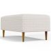 Kit 02 Puffs Decorativo Sala de Estar Cléo Pés Palito 90 cm W01 Bouclê Cru - Lyam