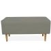 Kit 02 Puffs Decorativo Sala de Estar Cléo W01 Pés Palito 90 cm Corino Cinza - Lyam Decor