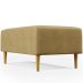 Kit 02 Puffs Decorativo Sala de Estar Cléo W01 Pés Palito 90 cm Couríssimo Casco Fendi - Lyam Decor