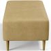 Kit 02 Puffs Decorativo Sala de Estar Cléo W01 Pés Palito 90 cm Couríssimo Casco Fendi - Lyam Decor