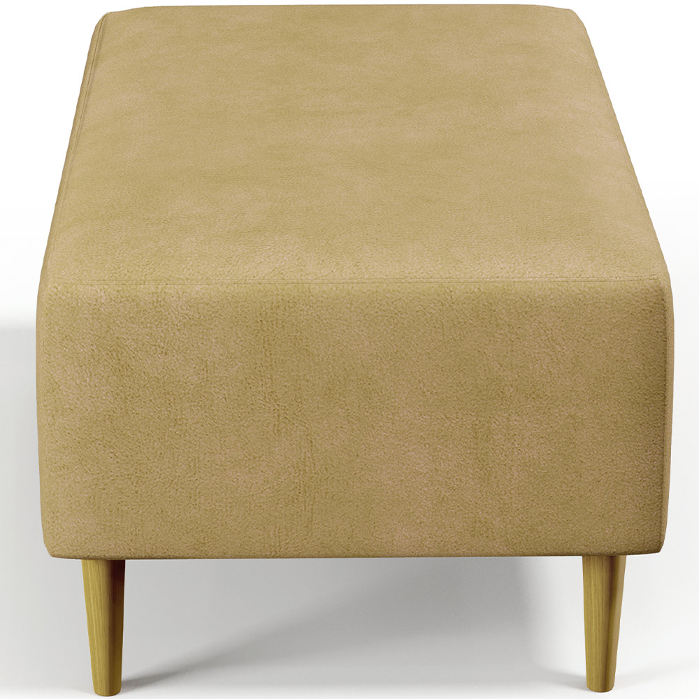 Kit 02 Puffs Decorativo Sala de Estar Cléo W01 Pés Palito 90 cm Couríssimo Casco Fendi - Lyam Decor