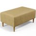 Kit 02 Puffs Decorativo Sala de Estar Cléo W01 Pés Palito 90 cm Couríssimo Casco Fendi - Lyam Decor