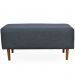 Kit 02 Puffs Decorativo Sala de Estar Cléo W01 Pés Palito 90 cm Linho Chumbo - Lyam Decor