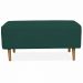 Kit 02 Puffs Decorativo Sala de Estar Cléo W01 Pés Palito 90 cm Suede Verde Musgo - Lyam Decor