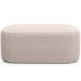 Kit 02 Puffs Decorativos Orgânico para Living Quarto 100cm Doha W01 Suede Bege - Lyam Decor