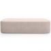 Kit 02 Puffs Decorativos Orgânico para Living Quarto 160cm Doha W01 Suede Bege - Lyam Decor