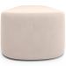 Kit 02 Puffs Decorativos Orgânico para Living Quarto 160cm Doha W01 Suede Bege - Lyam Decor