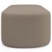 Kit 02 Puffs Decorativos Orgânicos Para Living Quarto 100cm Doha W01 Bouclê Bege - Lyam Decor