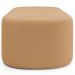 Kit 02 Puffs Decorativos Orgânicos Para Living Quarto 100cm Doha W01 Bouclê Mostarda - Lyam Decor