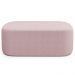 Kit 02 Puffs Decorativos Orgânicos Para Living Quarto 100cm Doha W01 Bouclê Rose - Lyam Decor