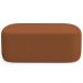 Kit 02 Puffs Decorativos Orgânicos Para Living Quarto 100cm Doha W01 Bouclê Terracota - Lyam Decor