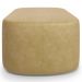 Kit 02 Puffs Decorativos Orgânicos Para Living Quarto 100cm Doha W01 Couríssimo Fendi - Lyam Decor