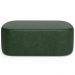 Kit 02 Puffs Decorativos Orgânicos Para Living Quarto 100cm Doha W01 Couríssimo Verde Musgo - Lyam Decor