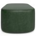 Kit 02 Puffs Decorativos Orgânicos Para Living Quarto 100cm Doha W01 Couríssimo Verde Musgo - Lyam Decor