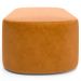 Kit 02 Puffs Decorativos Orgânicos Para Living Quarto 100cm Doha W01 Couríssimo Whisky - Lyam Decor