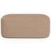 Kit 02 Puffs Decorativos Orgânicos Para Living Quarto 100cm Doha W01 Linho Bege Escuro - Lyam Decor