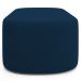 Kit 02 Puffs Decorativos Orgânicos Para Living Quarto 100cm Doha W01 Suede Azul Marinho - Lyam Decor