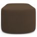 Kit 02 Puffs Decorativos Orgânicos Para Living Quarto 100cm Doha W01 Suede Marrom - Lyam Decor