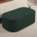 Kit 02 Puffs Decorativos Orgânicos Para Living Quarto 100cm Doha W01 Suede Verde Musgo - Lyam Decor