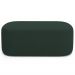 Kit 02 Puffs Decorativos Orgânicos Para Living Quarto 100cm Doha W01 Suede Verde Musgo - Lyam Decor