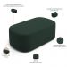 Kit 02 Puffs Decorativos Orgânicos Para Living Quarto 100cm Doha W01 Suede Verde Musgo - Lyam Decor