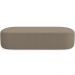 Kit 02 Puffs Decorativos Orgânicos Para Living Quarto 140cm Doha W01 Bouclê Bege - Lyam Decor