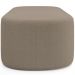 Kit 02 Puffs Decorativos Orgânicos Para Living Quarto 140cm Doha W01 Bouclê Bege - Lyam Decor