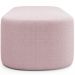 Kit 02 Puffs Decorativos Orgânicos Para Living Quarto 140cm Doha W01 Bouclê Rose - Lyam Decor