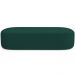 Kit 02 Puffs Decorativos Orgânicos Para Living Quarto 140cm Doha W01 Bouclê Verde - Lyam Decor