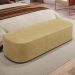 Kit 02 Puffs Decorativos Orgânicos Para Living Quarto 140cm Doha W01 Couríssimo Fendi - Lyam Decor