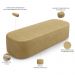Kit 02 Puffs Decorativos Orgânicos Para Living Quarto 140cm Doha W01 Couríssimo Fendi - Lyam Decor