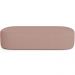 Kit 02 Puffs Decorativos Orgânicos Para Living Quarto 140cm Doha W01 Linho Rosê - Lyam Decor