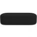 Kit 02 Puffs Decorativos Orgânicos Para Living Quarto 140cm Doha W01 Suede Preto - Lyam Decor