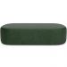 Kit 02 Puffs Decorativos Orgânicos Para Living Quarto 160cm Doha W01 Couríssimo Verde Musgo - Lyam Decor