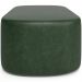 Kit 02 Puffs Decorativos Orgânicos Para Living Quarto 160cm Doha W01 Couríssimo Verde Musgo - Lyam Decor