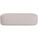 Kit 02 Puffs Decorativos Orgânicos Para Living Quarto 160cm Doha W01 Linho Bege - Lyam Decor