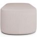 Kit 02 Puffs Decorativos Orgânicos Para Living Quarto 160cm Doha W01 Linho Bege - Lyam Decor