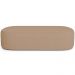Kit 02 Puffs Decorativos Orgânicos Para Living Quarto 160cm Doha W01 Linho Bege Escuro - Lyam Decor