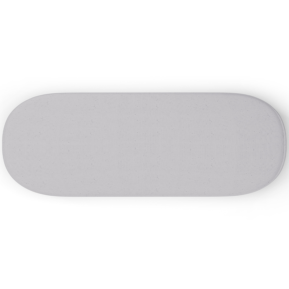 Kit 02 Puffs Decorativos Orgânicos Para Living Quarto 160cm Doha W01 Linho Cinza - Lyam Decor